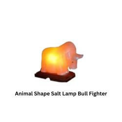 Animal Shape Salt Lamp Bull Fighter