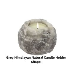 Grey Himalayan Natural Candle Holder Shape Upto 2kg