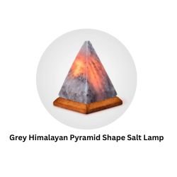 Grey Himalayan Pyramid Shape Salt Lamp