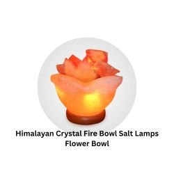 Himalayan Crystal Fire Bowl Salt Lamps Flower Bowl