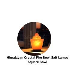 Himalayan Crystal Fire Bowl Salt Lamps Square Bowl