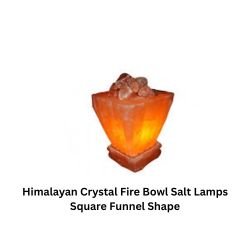 Himalayan Crystal Fire Bowl Salt Lamps Square Funnel Shape