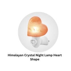 Himalayan Crystal Night Lamp Heart Shape