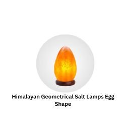 Himalayan Geometrical Salt Lamps Egg Shape