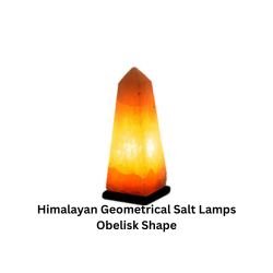 Himalayan Geometrical Salt Lamps Obelisk Shape
