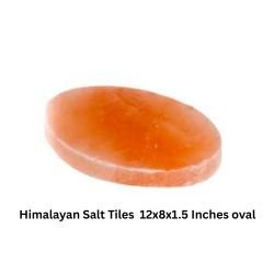 Himalayan Salt Tiles 12x8x1.5 Inches oval