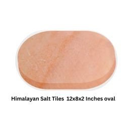 Himalayan Salt Tiles 12x8x2 Inches oval