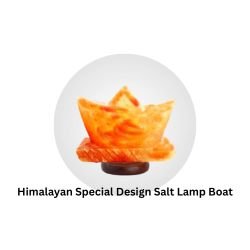 Himalayan Special Design Salt Lamp Boat