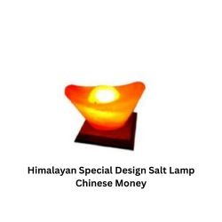 Himalayan Special Design Salt Lamp Chinese Money
