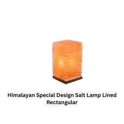 Himalayan Special Design Salt Lamp Lined Rectangular