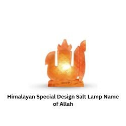 Himalayan Special Design Salt Lamp Name of Allah