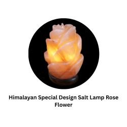 Himalayan Special Design Salt Lamp Rose Flower
