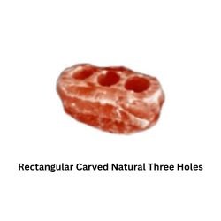 Rectangular Carved Natural Three Holes