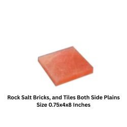 Rock Salt Bricks, and Tiles Both Side Plains Size 0.75x4x8 Inches