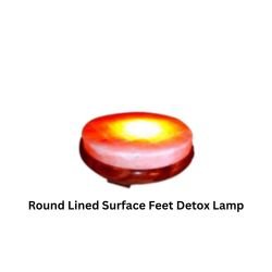 Round Lined Surface Feet Detox Lamp