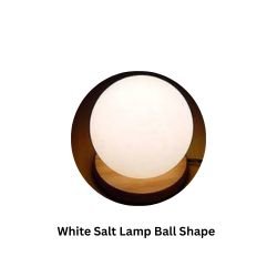 White Salt Lamp Ball Shape