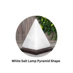 White Salt Lamp Pyramid Shape