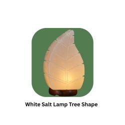 White Salt Lamp Tree Shape